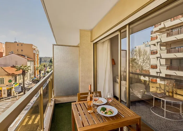 Lejlighed T2 Clim - 3 Min Plages & Balcon -4p Juan-les-pins
