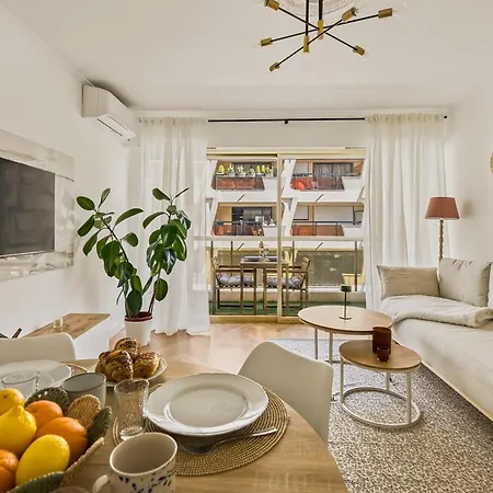 T2 Clim - 3 Min Plages & Balcon -4p Juan-les-pins * Αντίμπ